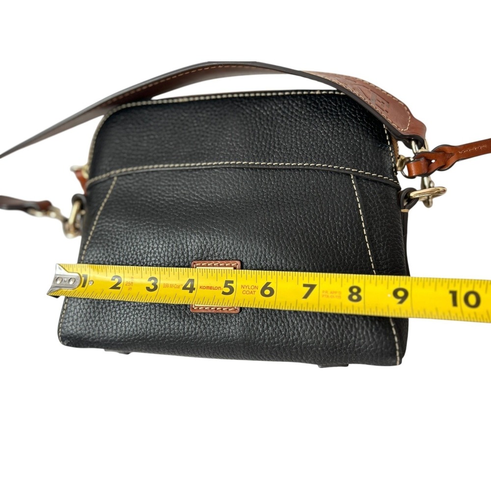 Dooney & Bourke Black Pebble Grain Cameron Crossbody w/ Guitar Strap - Picture 14 of 15